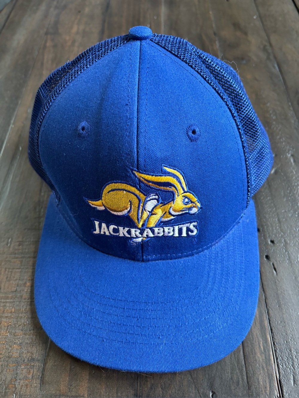 South Dakota State University SDSU Jackrabbits blue trucker baseball hat